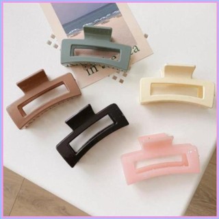 Kẹp tóc Hàn quốc màu Pastel, kẹp tóc kiểu dáng hình chữ nhật làm từ acrylic đơn giản, xinh xắn De Mila KNĐ039