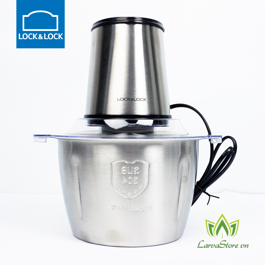 Máy Xay Thịt Lock&amp;Lock Cối Inox 304 EJM172 - 2 lít BH Chính Hãng 12 Tháng