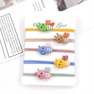 (Butgiasi) Thun Buộc Tóc Cột Tóc Ong Vàng Chăm Chỉ