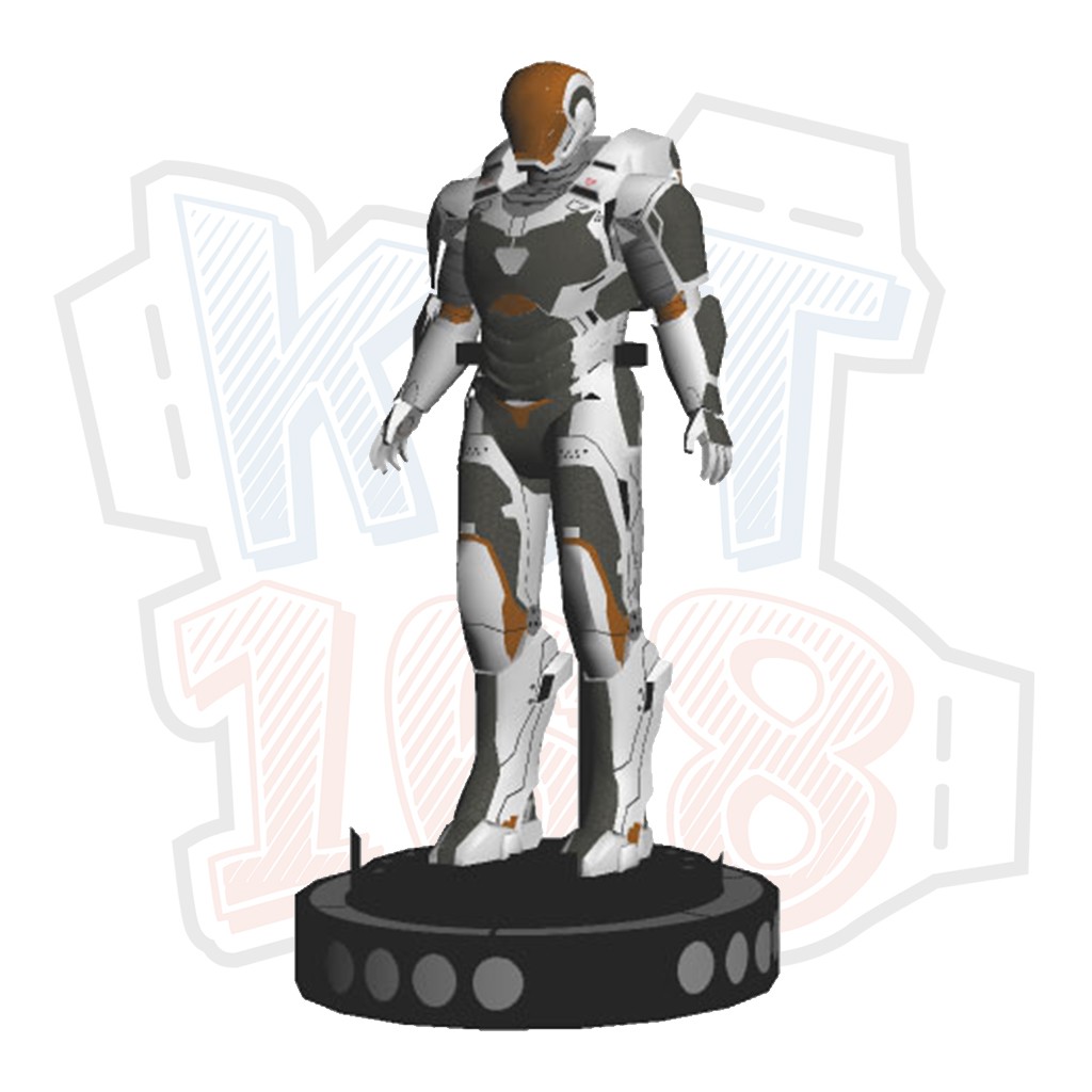 Mô hình giấy Marvel Avengers Robot Iron Man Mk39 Gemini