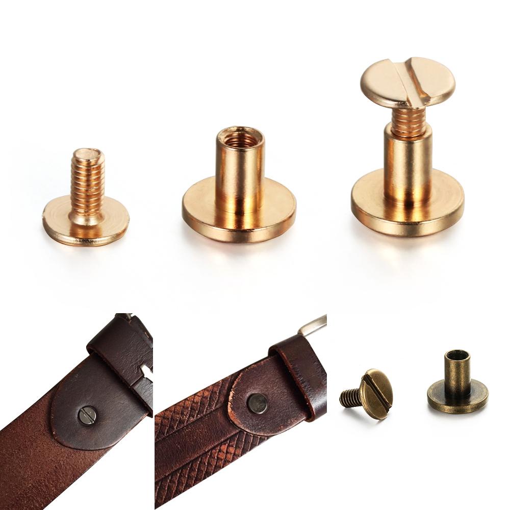 WATTLE Set 10 Đinh Tán Đầu Tròn 5 / 6.5 / 8mm Chuyên Dụng Cho Sửa Chữa Vali