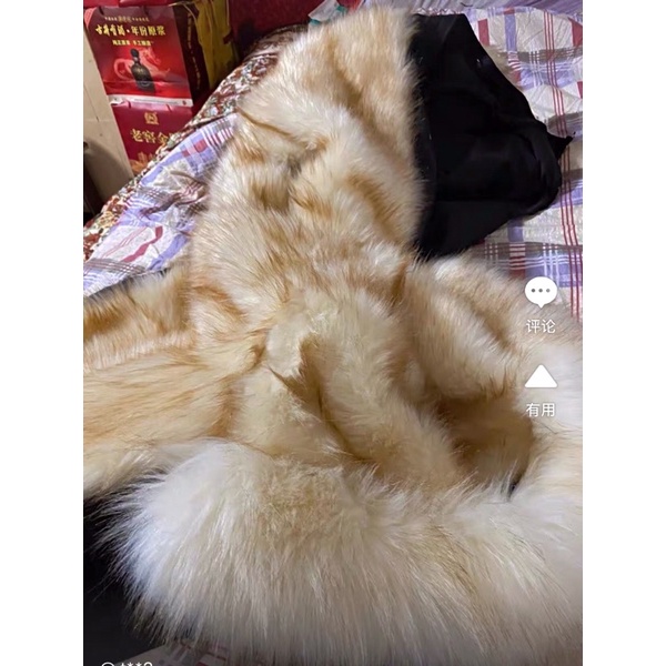 Áo khoác nam có mũ trùm đầu lông chồn mix lông thỏ cao cấp
