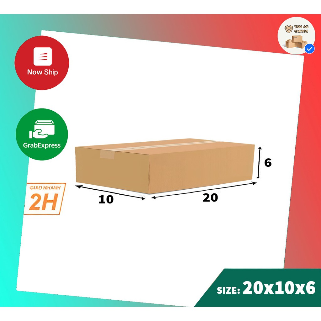 20x10x6 Hộp carton đóng hàng S17
