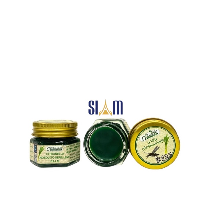 Kem Đuổi muỗi Green Herb Balm 20g Thailand