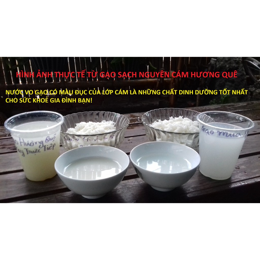 Gạo Xát Dối Còn Cám Nàng Hoa 1Kg Gạo Ruộng Nhà Trồng Ăn Tới Đâu Xát Tới Đó