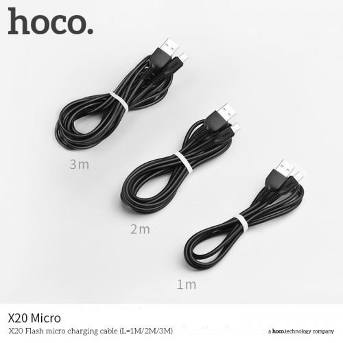 Cáp Sạc MICRO USB Hoco X20 2A Cho Android Dài 1M 2M 3M - BH 1 Năm