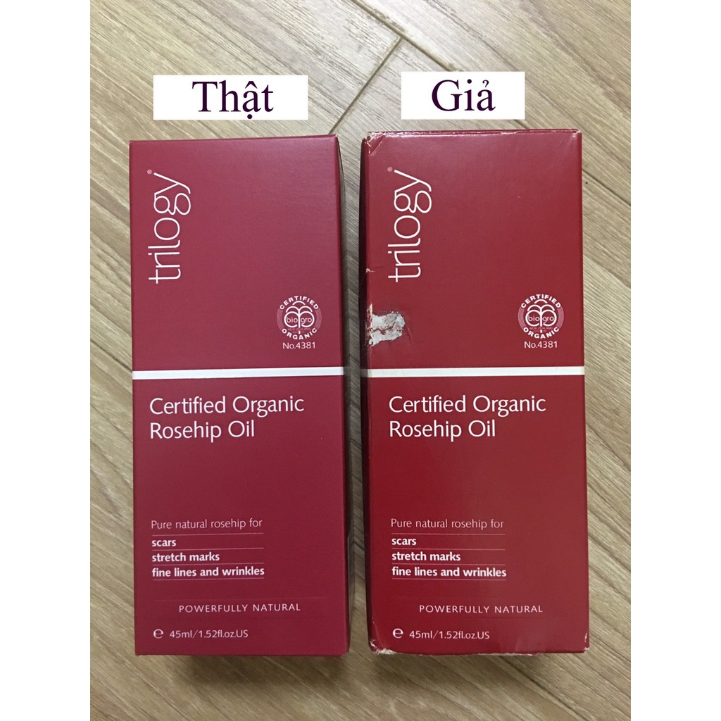 Tinh dầu nụ tầm xuân Trilogy Certified Organic Rosehip Oil 20ml /45ml (BR)