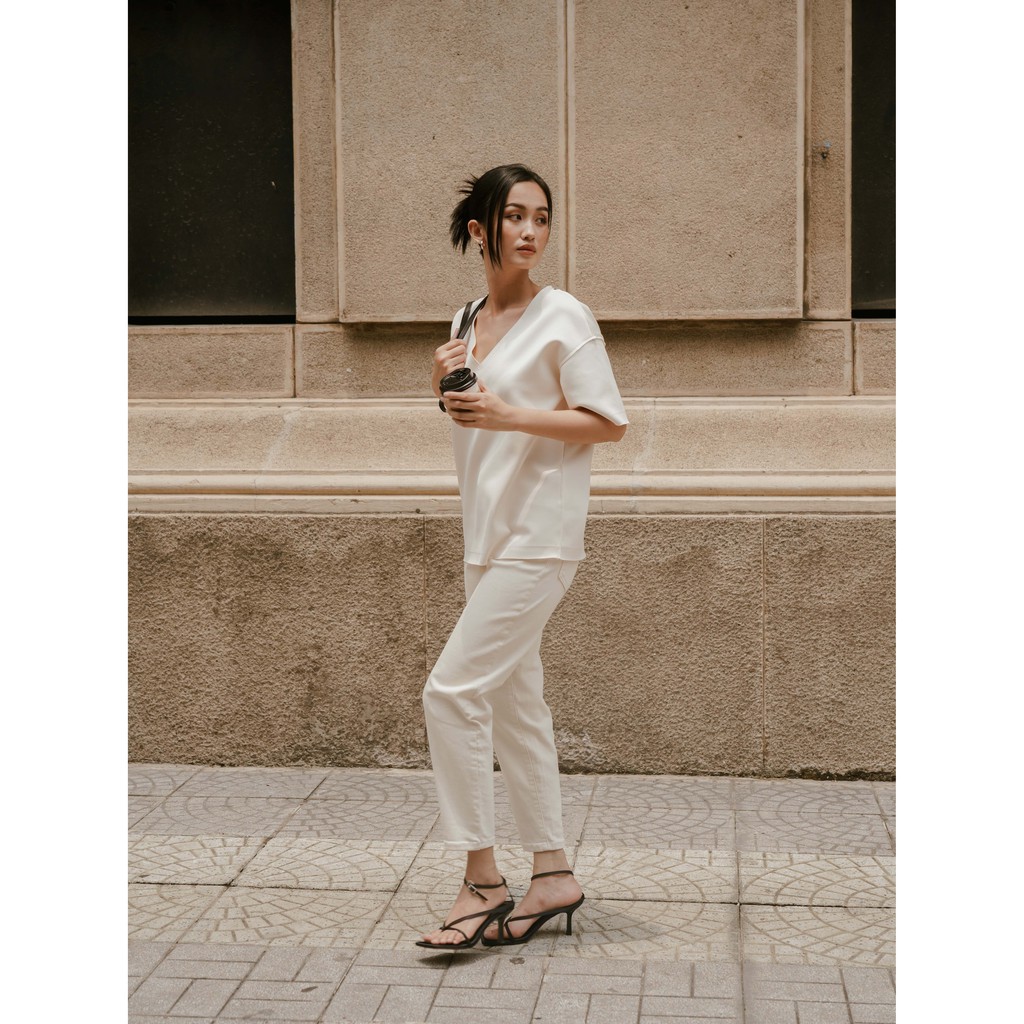 AMM Quần Jean Mom Fit Nữ Dáng Baggy