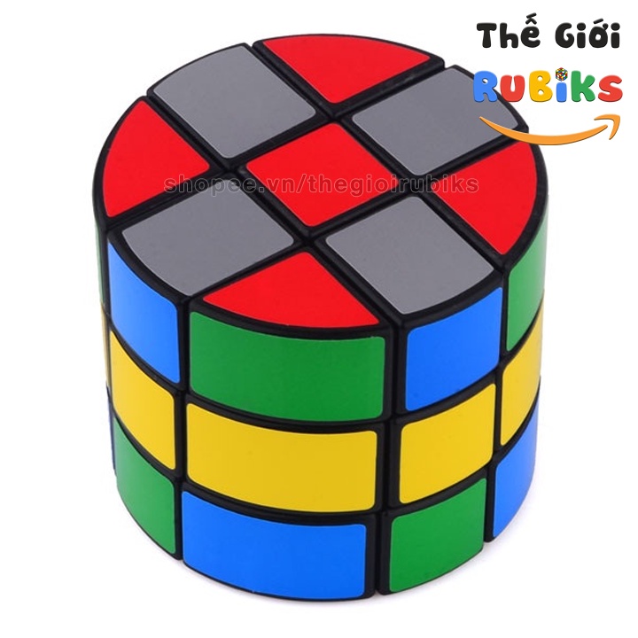 Rubik Biến Thể DianSheng Cylinder 3x3 3-Layer Cheese Wheel Cube Siêu Khó Đồ Chơi Giáo Dục Trí Tuệ Thông Minh