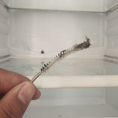 Tủ lạnh thép không gỉ NẠO VÉT lỗ thoát nước kênh tạo tác với bàn chải vòi công cụ làm sạch tắc nghẽn đường ống nạo vét