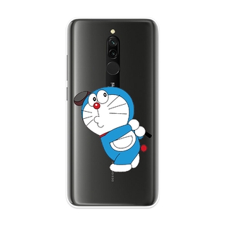 Ốp Lưng Xiaomi Redmi 8 8A Note 8 Pro TPU mềm Case Doraemon Two