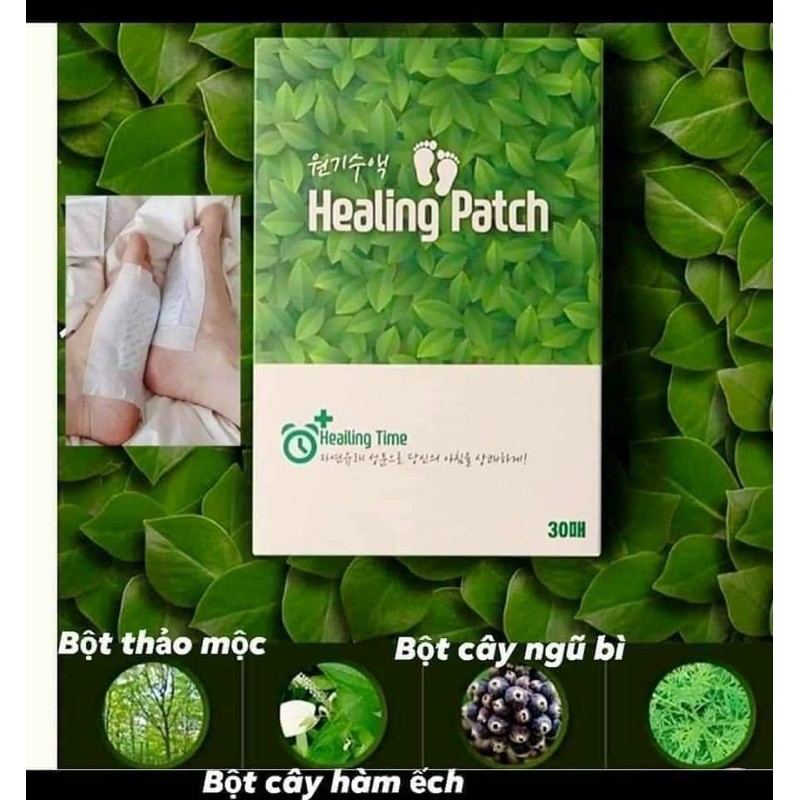 Miếng Dán Thải Độc Chân Healing Patch Hộp 30 Miếng