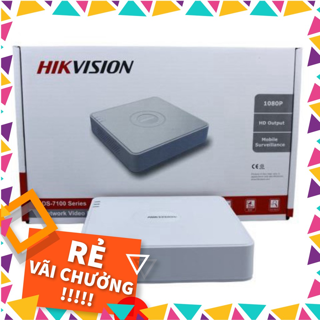 Đầu ghi hình 8 kênh Turbo HD 3.0 Hikvision DS-7108HGHI-F1/N  - Hàng chính hãng 100% - C