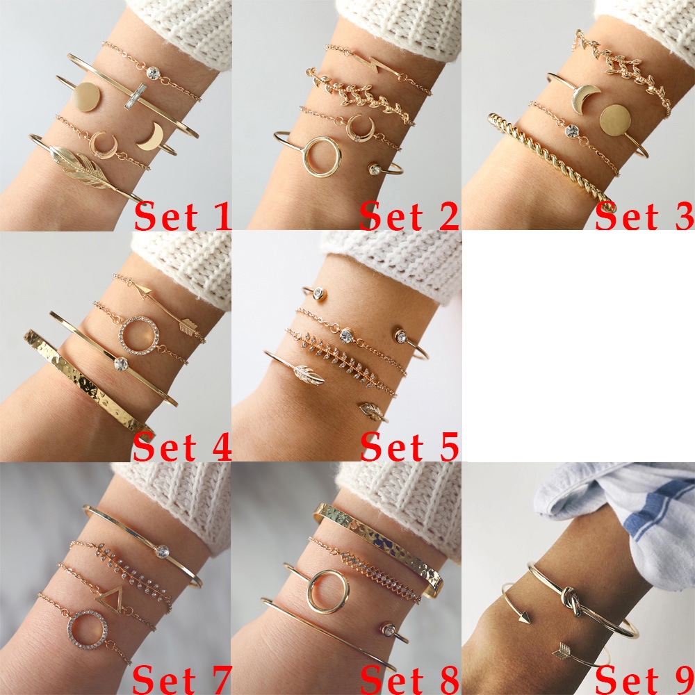 Set vòng tay phong cách Bohemian cho nữ