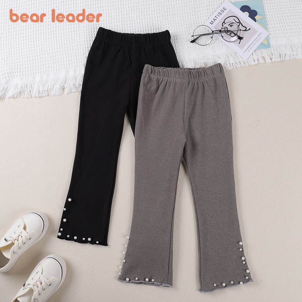 Quần legging Bear Leader mỏng ống loe thời trang xuân thu mới cho bé gái 2-7 tuổi
