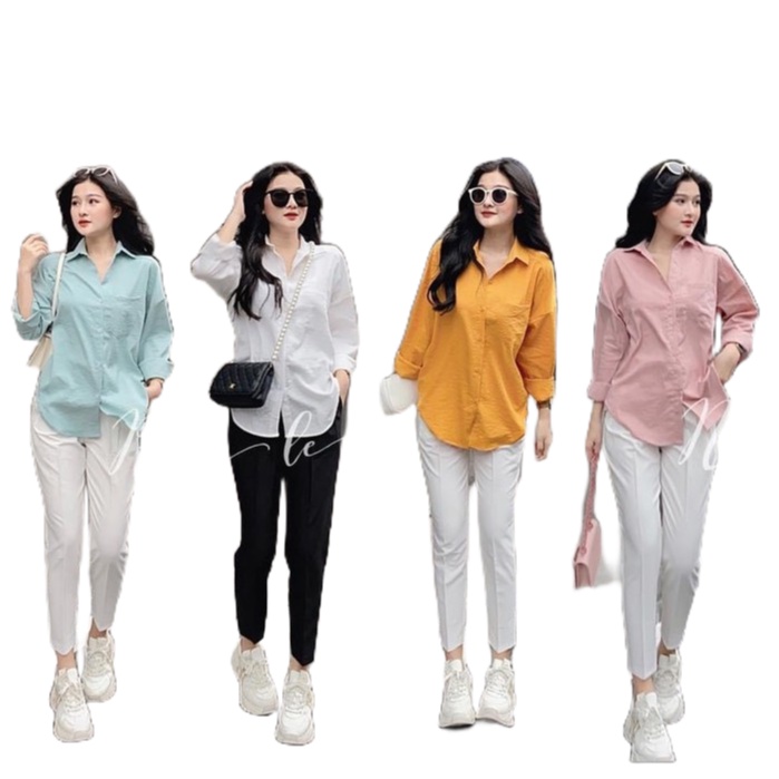 Áo sơ mi nữ dài tay vải đũi vạt tôm một túi nhiều màu, áo sơmi trắng công sở phong cách thanh lịch HÀNG QC CHẤT LƯỢNG