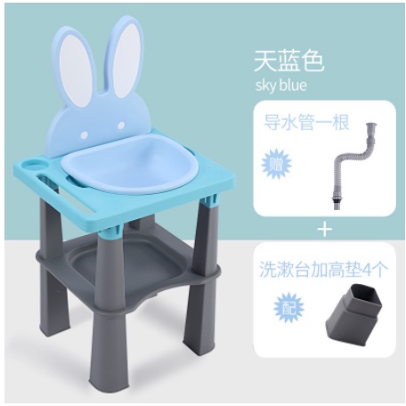 Bồn rửa mặt mini dễ thuơng cho bé có van xả