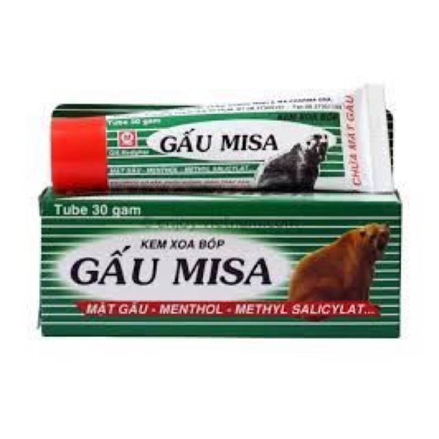 Gel xoa bóp Gấu Misa tuýp 30gr