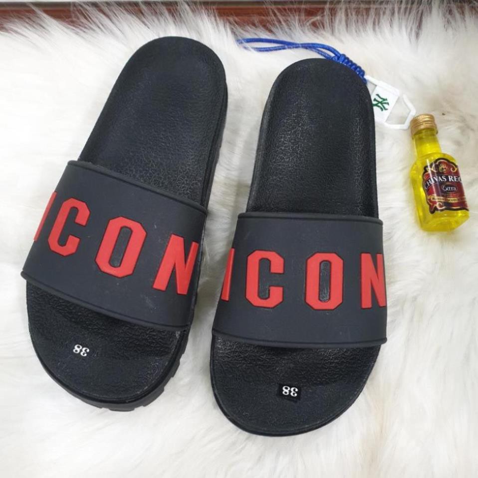 Dép Nam Quay Ngang in chữ nổi Icon Hot trend, Dép nam đẹp