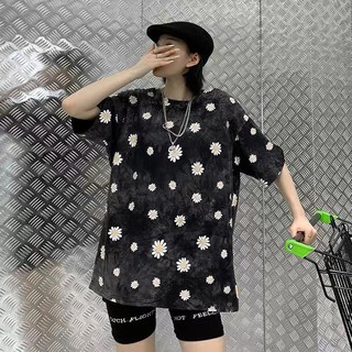 Áo phông loang tay lỡ hoa Cúc Hoạ Mi