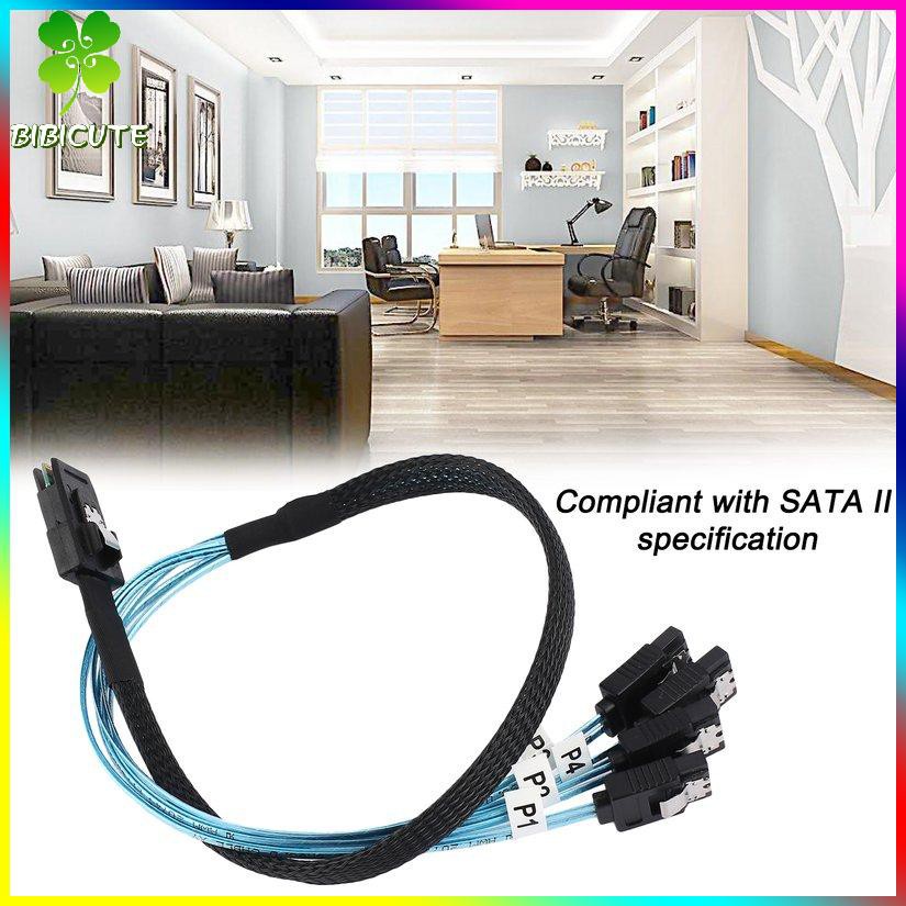 Cáp Chuyển Đổi Sas 4i Sff-8087 36p 36-pin Sang 4 Sata 7pin 0.5m | BigBuy360 - bigbuy360.vn