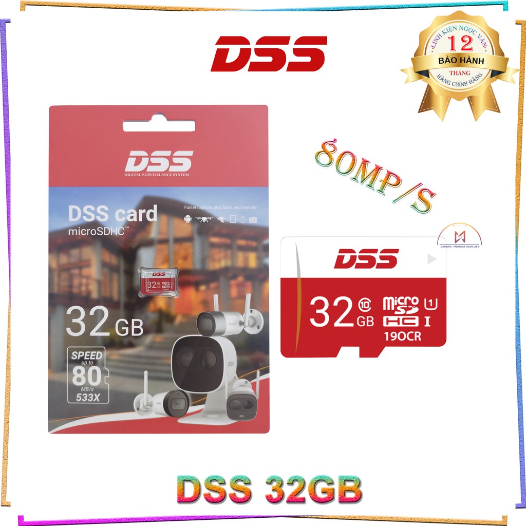 Thẻ Nhớ DSS 32gb Tốc Độ 80mp/s - Hàng Chính Hãng | BigBuy360 - bigbuy360.vn