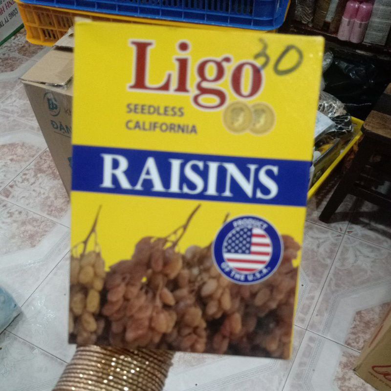 Hộp Nho Khô Raisins Ligo (200g)
