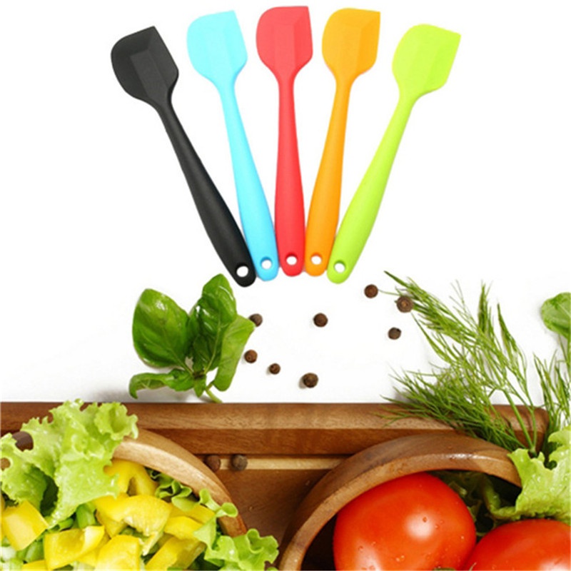 1pc Cream Butter Spatula Scraper Brush Silicone Baking Tool