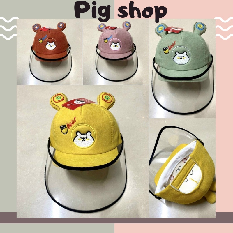 Nón chống dịch/ bụi Mickey cho trẻ sơ sinh đến 1.5 tuổi Vòng đầu 40-44cm