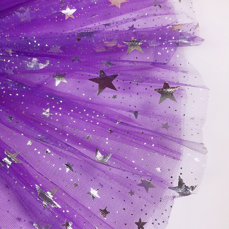 Chân Váy Xòe Tutu Phối Lưới Co Giãn Dành Cho Bé Gái Tập Múa Ballet