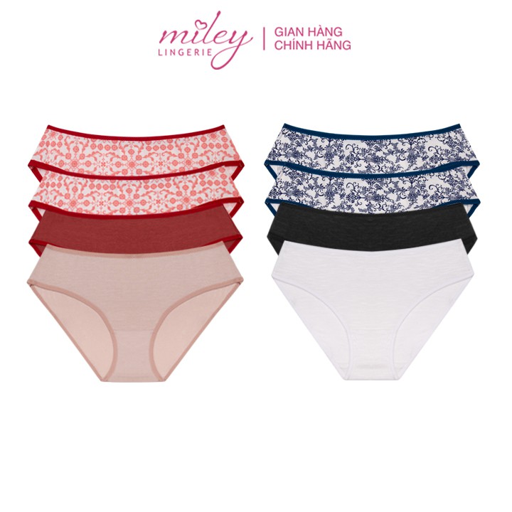 Combo 4+4 Quần Lót Cotton Co Dãn 4 Chiều Flexi Miley Lingerie BCP40-BCS40 ( Giao màu ngẫu nhiên) | BigBuy360 - bigbuy360.vn