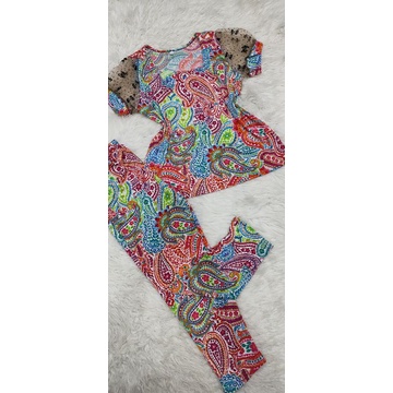 Bộ tay ngắn quần dài thun aty loại 1,aty sịn