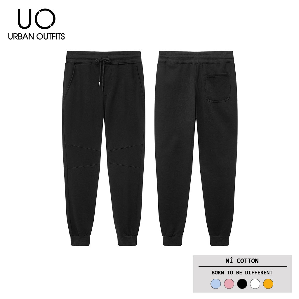 Quần Jogger Nam Nữ URBAN OUTFITS Ống Suông Trơn JOR04 Co Bo Thun Cotton Nỉ
