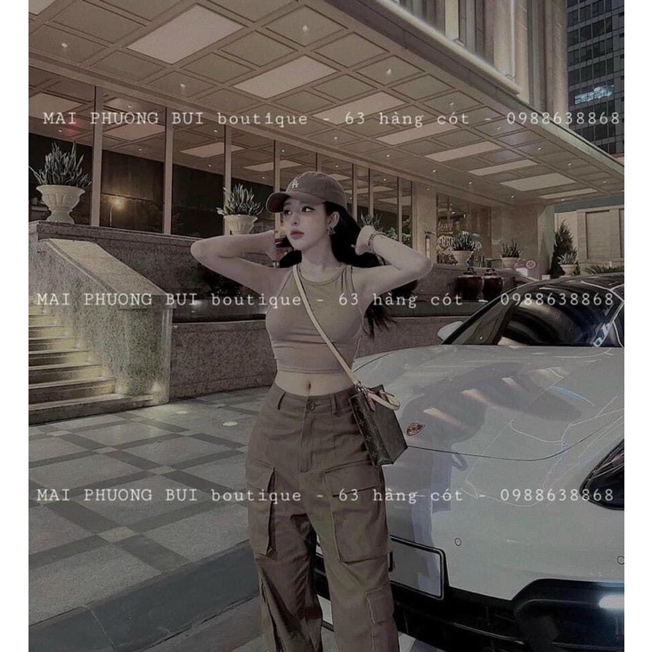 Set áo balo quần kaki túi hộp