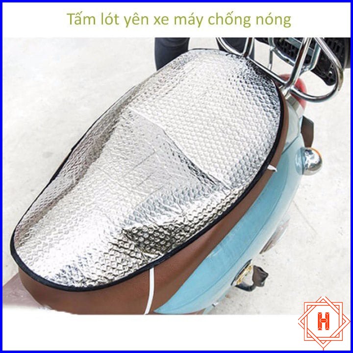 Tấm Lót yên xe máy chống nóng tiện dụng bảo vệ yên xe { H }