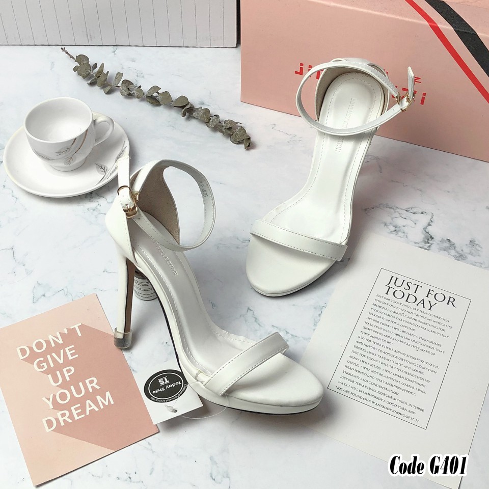 Sandal cao gót 10p đế đúp Today Style da mềm G401