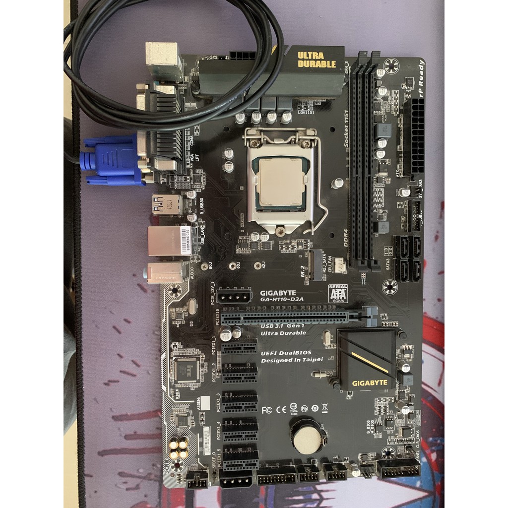Combo Main Gigabyte H110 D3A & CPU Intel G4560