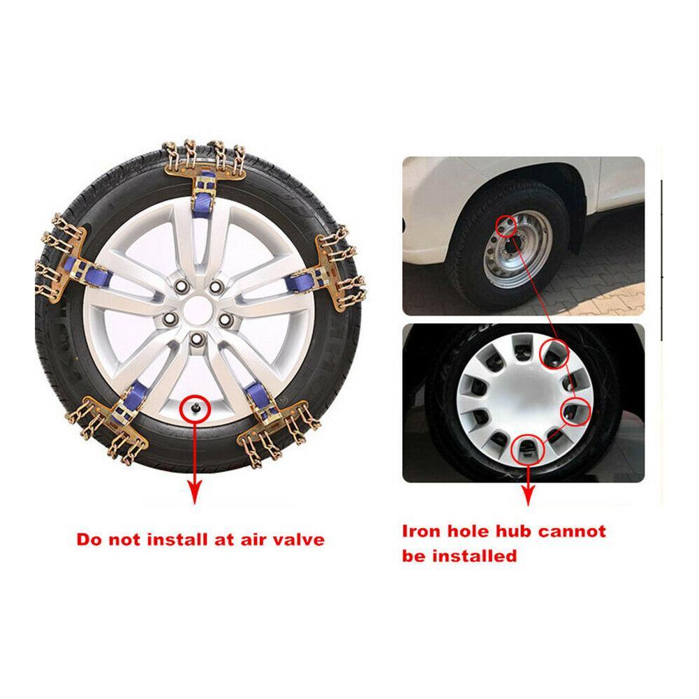 Dây Xích Bọc Bánh Xe Hơi Chống Trượt Khi Đi Tuyết R9I6