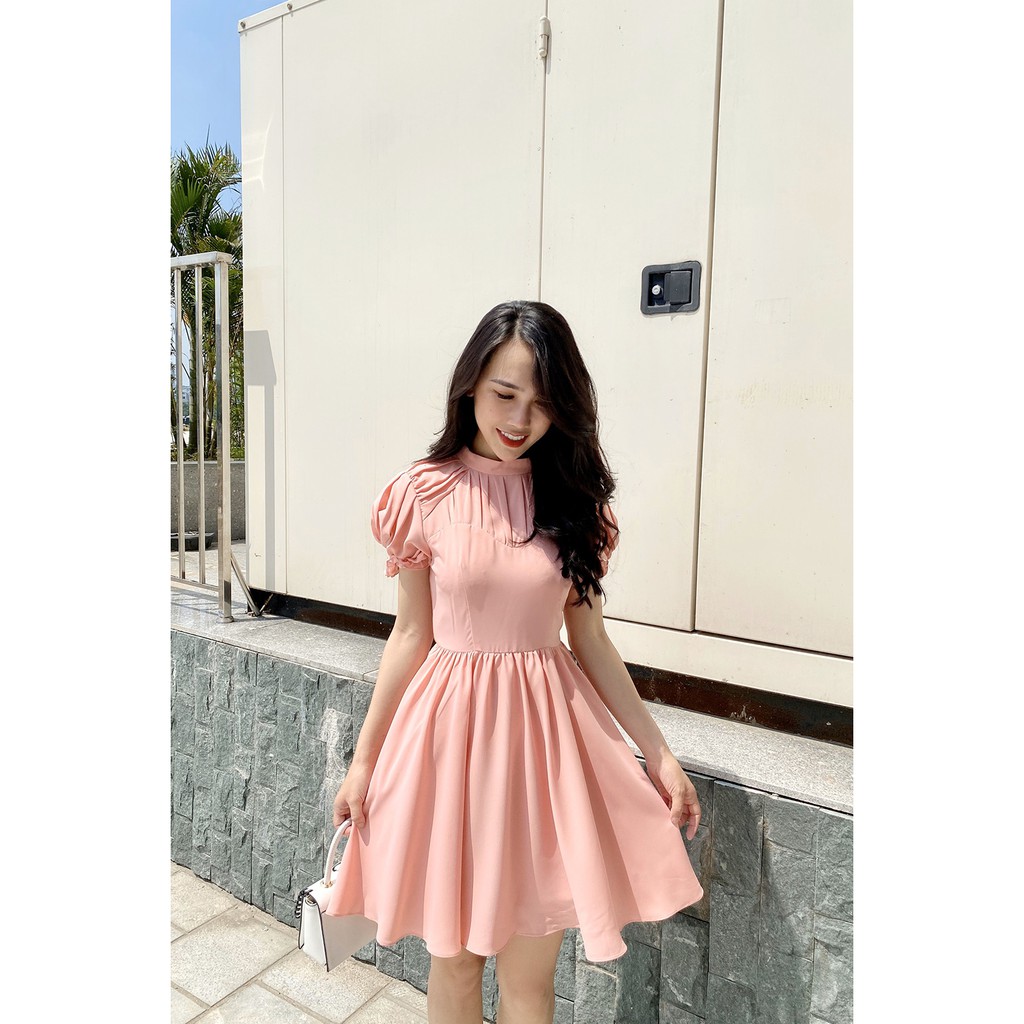 [Mã WABRWA15 giảm 15% đơn 300K] Đầm xòe ngắn tay tay bồng DEA0292 - 20Again | BigBuy360 - bigbuy360.vn