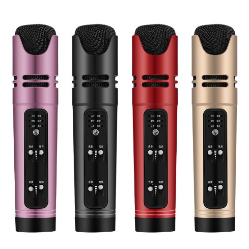 Micro C16 Bluetooth Hát Karaoke Livestream 3in1 [Loại 1, đủ phụ kiện, tiếng vang to, rõ đủ 6 chế độ âm thanh]