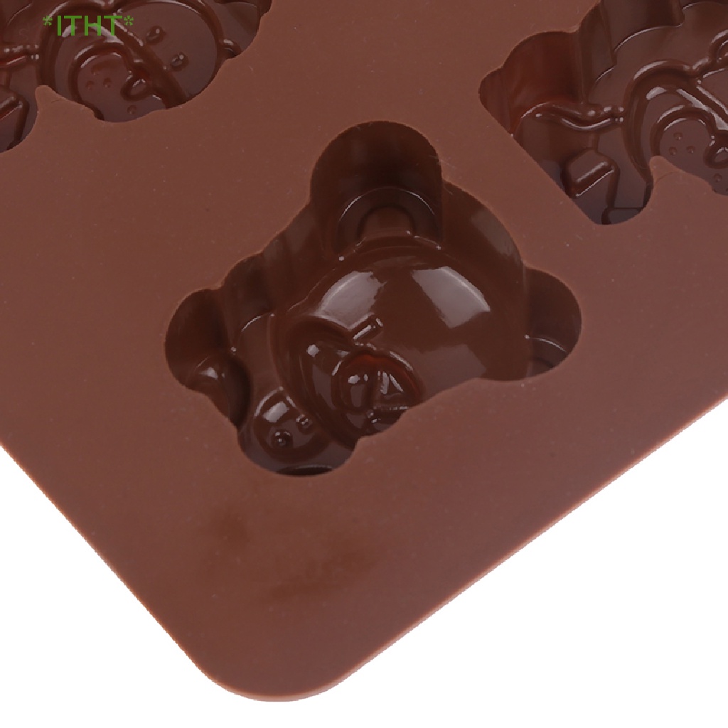 1 Khuôn Silicon 15 Lỗ Hình Sư Tử Hoạt Hình Dùng Làm Bánh Mới