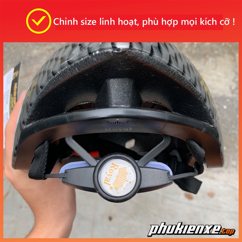 Mũ bảo hiểm xe đạp Royal MD16 kính hít, nón bảo hiểm xe đạp siêu nhẹ - PKX