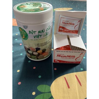 combo 1 hộp ngũ cốc lợi sữa và 1 cốm lợi sữa