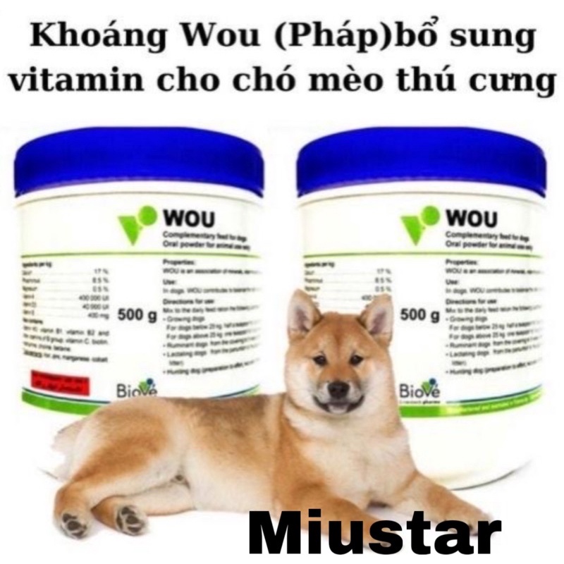 Bột Bổ Sung Khoáng , Dinh dưỡng WOU 500G(Pháp)