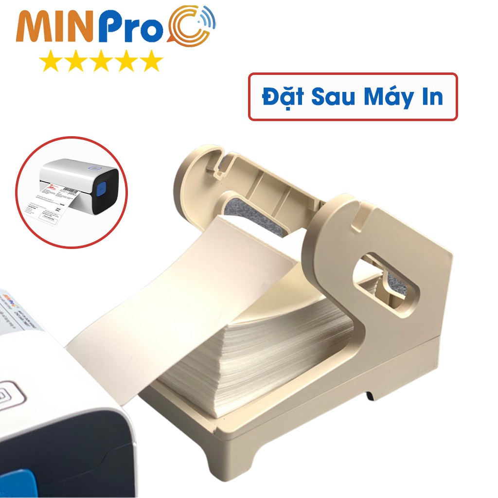 Khay đựng giấy máy in nhiệt MINPRO dùng cho giấy in dạng tệp và cuộn khổ A6