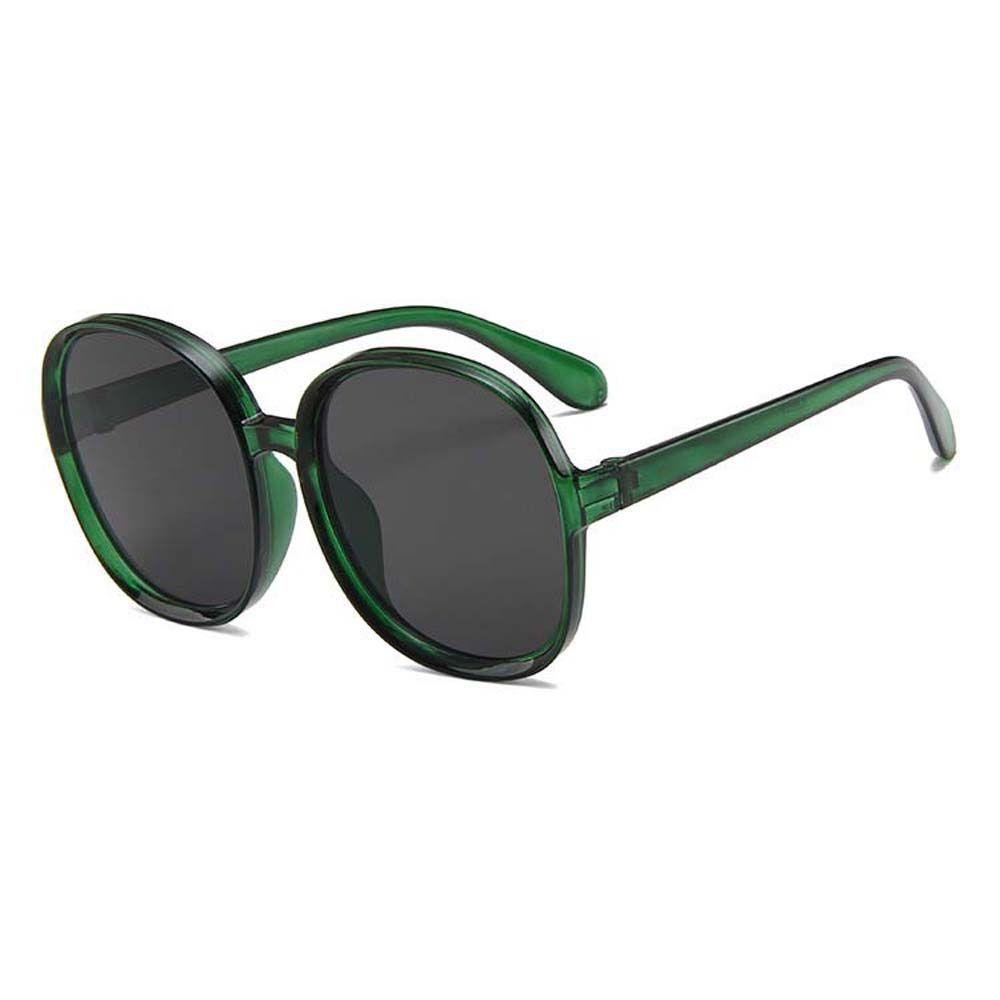 Kính Râm Nữ Oversize Tròng Tròn Màu Đen Sang Trọng