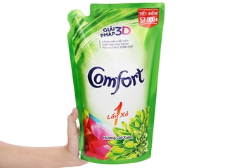 Nước xả vải Comfort một lần xả hương gió xuân túi 1.8 lít