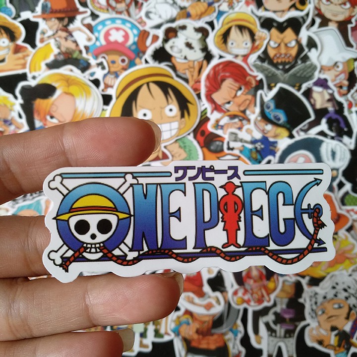 Sticker/ Hình dán anime One Piece (Bộ 10-50 sticker, Random)