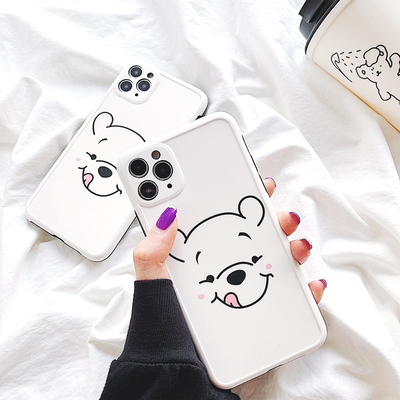 Ốp lưng iphone Peek a Pooh IMD dày dặn viền nổi 5/5s/6/6plus/6s/6splus/7/7plus/8/8plus/x/xr/xs/11/12/pro/max/plus/promax