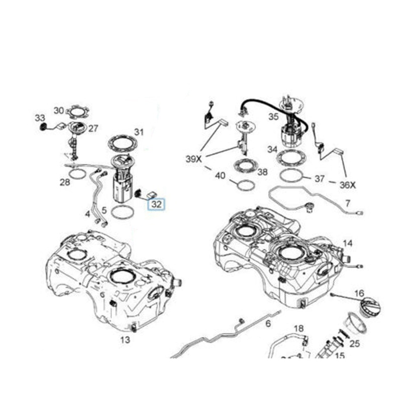 Cảm Biến Mức Dầu Động Cơ Cho Chevrolet Captiva Opel Antara 07-10 96629373 96629374
